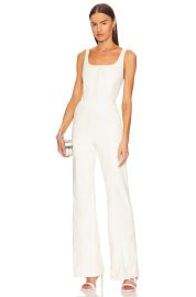 Alice Olivia Chels Vegan Leather Corset Jumpsuit at Revolve