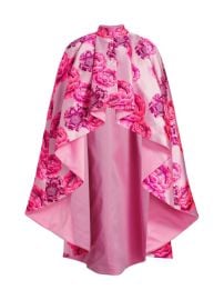 Alice Olivia Cherra Floral Cut Out Midi Dress and Cape at Saks Off 5th