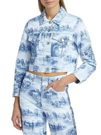 Alice Olivia Chloe Boxy Cropped Jacket at Saks Fifth Avenue