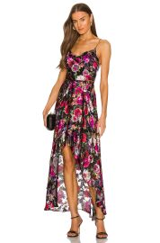 Alice Olivia Christina Dress in Midnight Rose at Revolve