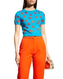 Alice Olivia Ciara Strawberry Sweater at Neiman Marcus