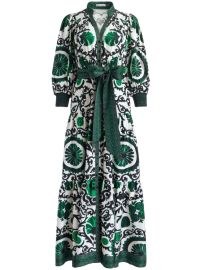 Alice Olivia Cora Belted Stretch Cotton Shirtdress at Alice + Olivia