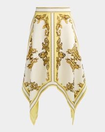 Alice Olivia Davina Handkerchief Midi Skirt at Neiman Marcus