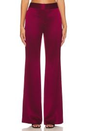 Alice Olivia Deanna Hr Slim Bootcut Pant In Bordeaux at Revolve