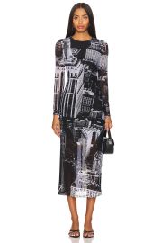 Alice Olivia Delora Midi Dress In Cityscape at Revolve