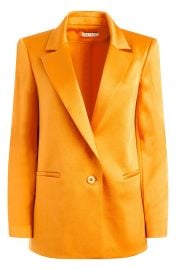 Alice Olivia Denny Blazer in Tangerine Size 10 at Nordstrom