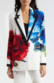 Alice Olivia Denny Large Format Floral Blazer at Nordstrom