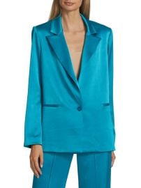 Alice Olivia Denny Satin Blazer at Saks Off 5th