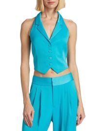 Alice Olivia Donna Cropped Vest at Saks Fifth Avenue