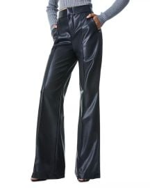 Alice Olivia Dylan High-Waist Faux-Leather Pants Neiman Marcus at Neiman Marcus