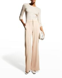 Alice Olivia Dylan Wide-Leg Pants at Neiman Marcus