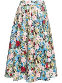 Alice Olivia Earla floral-print Midi Skirt - at Farfetch