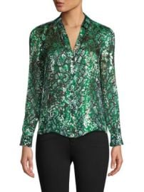 Alice Olivia Eloise Print Blouse on SALE at Saks Off 5th