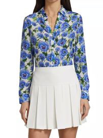 Alice Olivia Eloise Silk Blouse at Saks Fifth Avenue