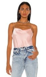 Alice Olivia Harmon Slip Tank In English Rose at Revolve