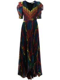 Alice Olivia Haven Pleated Maxi Dress - Farfetch at Farfetch