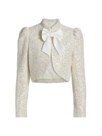 Alice Olivia Ilaria Sequined Cropped Jacket at Saks Fifth Avenue