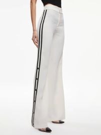 Alice Olivia JC Side Snap Wide Leg Pants at Alice + Olivia