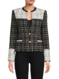 Alice Olivia Jaydn Two Tone Tweed Jacket on SALE at Saks Off 5th