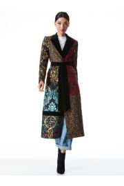 Alice Olivia Joelle Quilted Patchwork Coat at Alice + Olivia