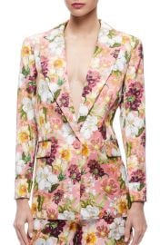 Alice Olivia Justin Floral Rolled Cuff Blazer at Nordstrom