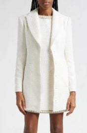 Alice Olivia Justin Tweed Blazer Minidress at Nordstrom