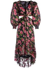 Alice Olivia Katia twist-front Maxi Dress - at Farfetch