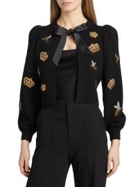 Alice Olivia Kitty Bee Cardigan at Saks Fifth Avenue