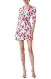 Alice Olivia Latoya Floral Long Sleeve Blazer Dress at Nordstrom