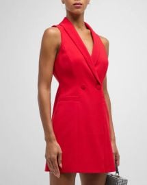 Alice Olivia Latoya Sleeveless Blazer Minidress at Neiman Marcus