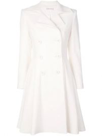 WornOnTV: Ginger’s white flare coat on Good Morning America | Ginger ...