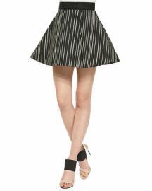 Alice Olivia Libby Striped A-Line Skirt SIZE 6 eBay at eBay