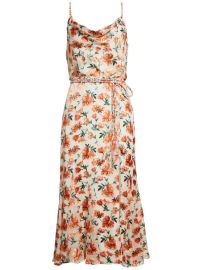 Alice Olivia Lissa Cowl Neck Godet Midi Dress at Farfetch