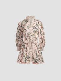 Alice Olivia Lucy Stretch Cotton Tie Waist Minidress at Saks Fifth Avenue
