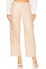 Alice Olivia Luis Faux Leather Cargo Pants at Revolve