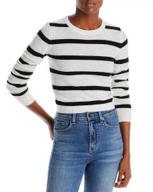 Alice Olivia Luna Striped Crewneck Sweater at Bloomingdales