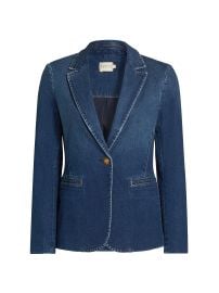 Alice Olivia Macey Fitted Denim Blazer at Saks Fifth Avenue