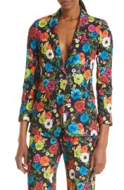 Alice Olivia Macey Floral Shawl Collar Blazer at Nordstrom