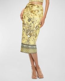 Alice Olivia Maeve Mid-Length Slip Skirt at Neiman Marcus