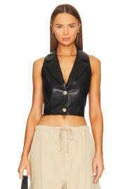 Alice Olivia Meri Cropped Double Breasted Blazer Top at Revolve