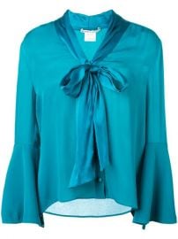 Alice Olivia Merideth Tie Neck Blouse - Farfetch at Farfetch