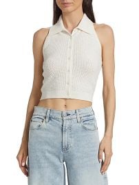 Alice Olivia Miles Pointelle Knit Tank at Saks Fifth Avenue