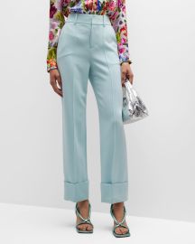 Alice Olivia Ming Cuffed Ankle Pants at Neiman Marcus