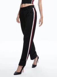 Alice Olivia Ming Cuffed Pants with Side Stripe at Alice + Olivia