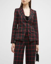 Alice Olivia Mya Window Pane Blazer at Neiman Marcus