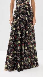 Alice Olivia Nilda Voluminous Skirt in Blush Kiss Black at Shopbop