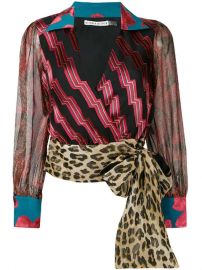 Alice Olivia Omega Wrap Blouse - Farfetch at Farfetch