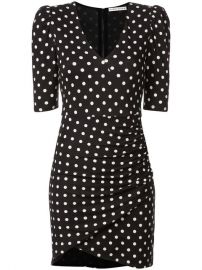 Alice Olivia Polka Dot Ruched Short Dress - Farfetch at Farfetch