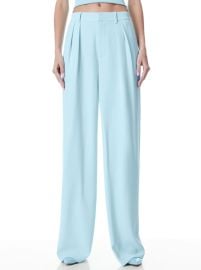 Alice Olivia Pompey High Waisted Pleated Pants at Alice + Olivia