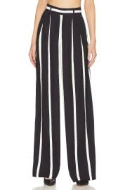 Alice Olivia Pompey Pants in Modern Vertical Stripe at Revolve